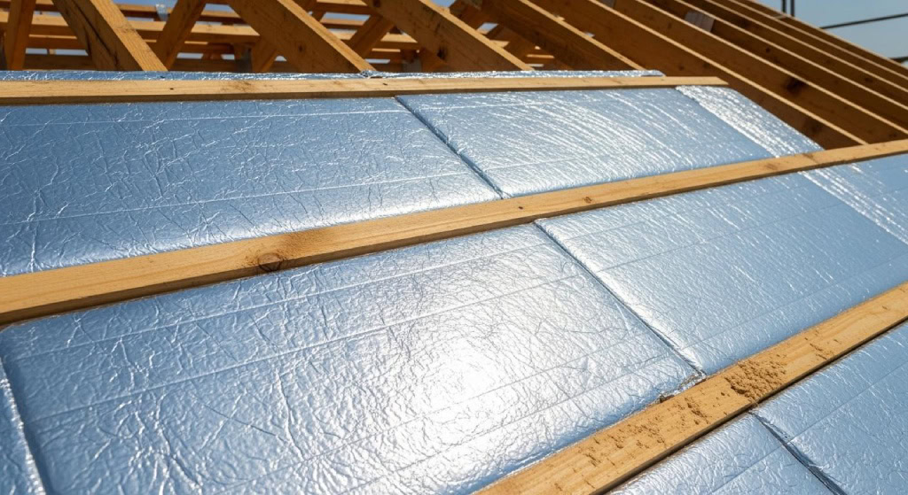 عایق بازتابی (Reflective Insulation) برای سقف‌های شیبدار